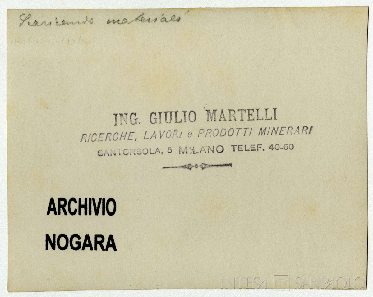 Molo di sbarco dei materiali a Kouby-Aghzi, deposito di Kouby, 1908 (Giulio Martelli), verso