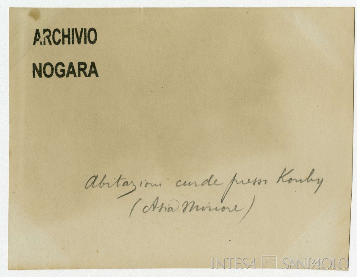 Abitazioni curde, 1904-1914 (Giulio Martelli), verso