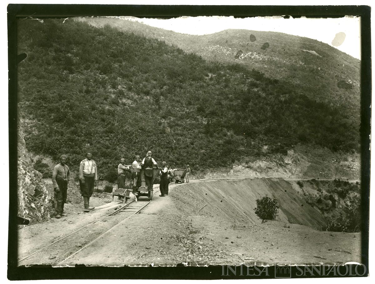 Progressione dei lavori di costruzione di una decauville in Turchia, 1904-1914 (fotografo sconosciuto)
