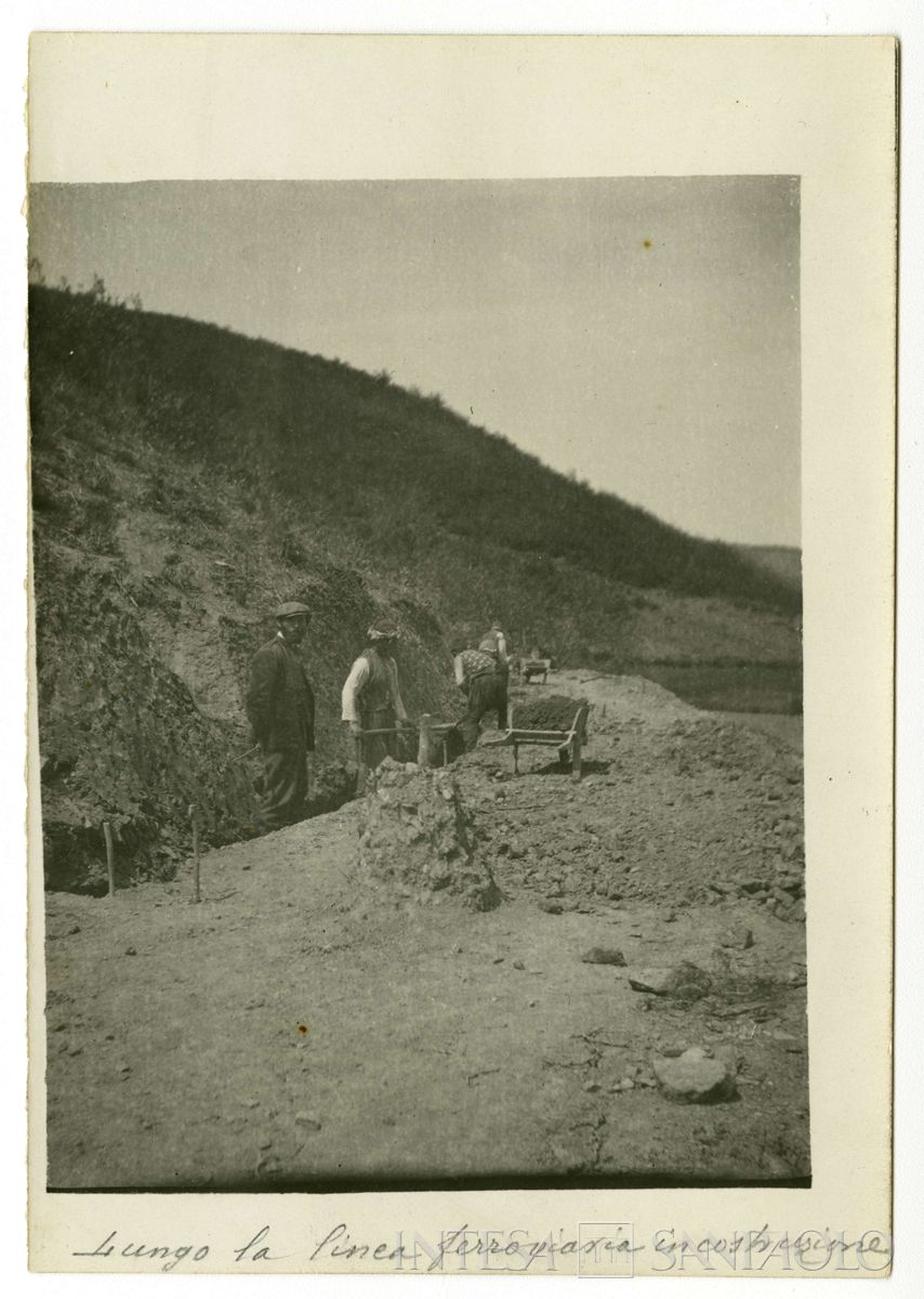 Linea ferroviaria in costruzione in Turchia, 1908 circa (Giulio Martelli)