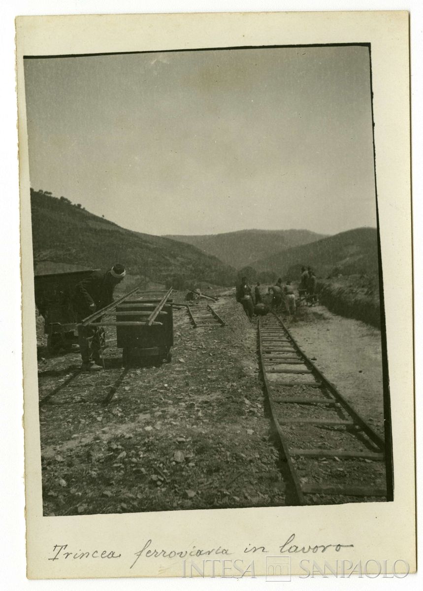 Linea Kouby - Boyalik: trincea ferroviaria in costruzione, 1908 circa (Giulio Martelli)