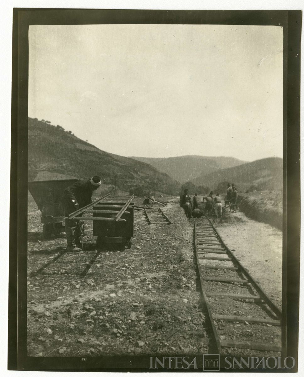 Linea Kouby - Boyalik: trincea ferroviaria in costruzione, 1908 circa (Giulio Martelli)