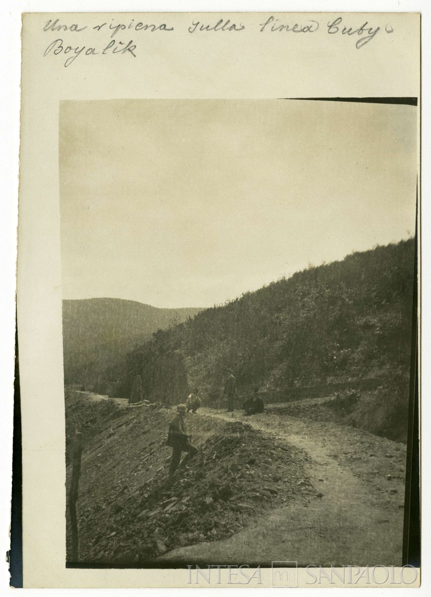 Linea Kouby - Boyalik: trincea ferroviaria in costruzione, 1908 circa (Giulio Martelli)