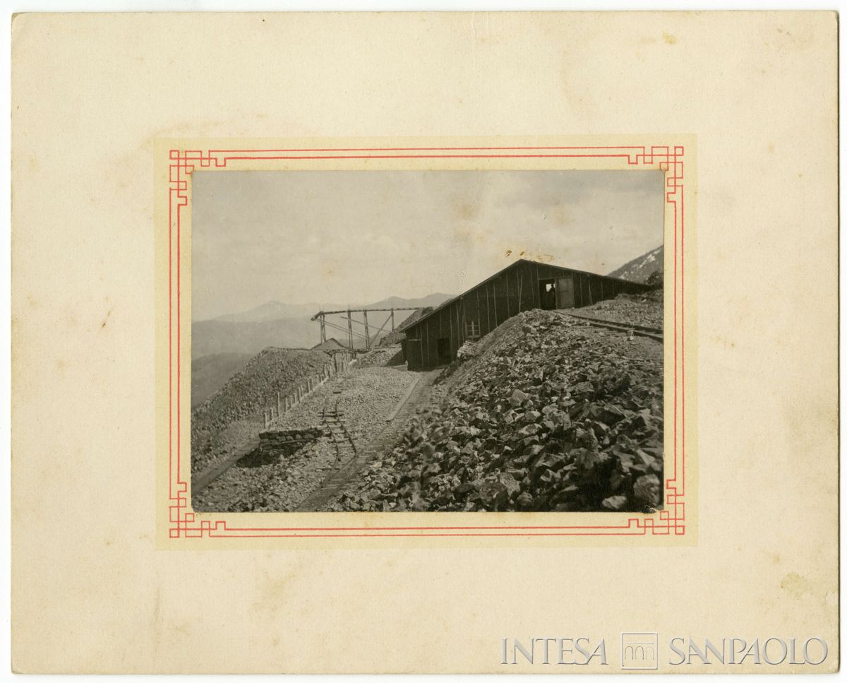 Impianto con funicolare, in costruzione, in Bulgaria, 1903-1907 (Bernardino Nogara)