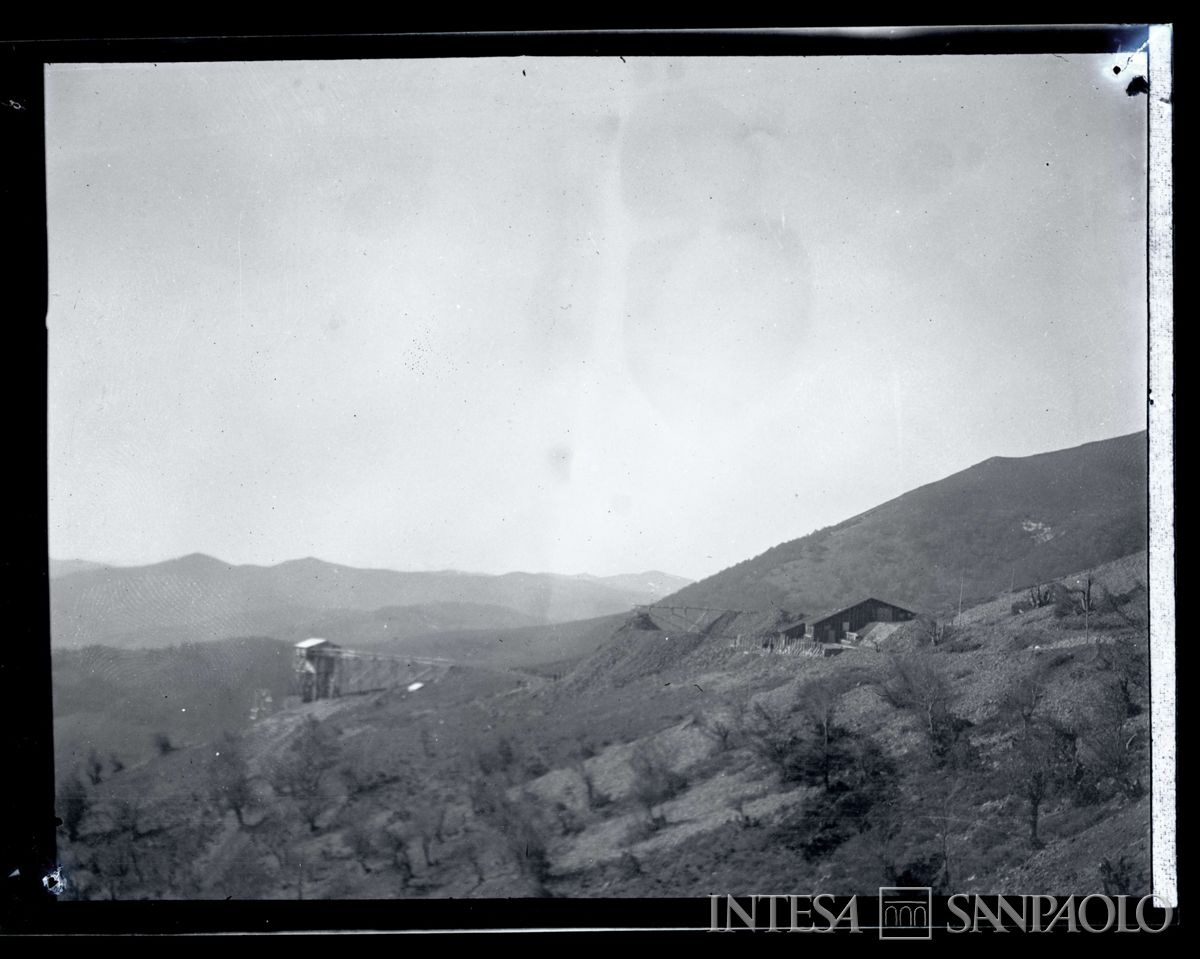 Impianto con funicolare, in costruzione, in Bulgaria, 1903-1907 (Bernardino Nogara)