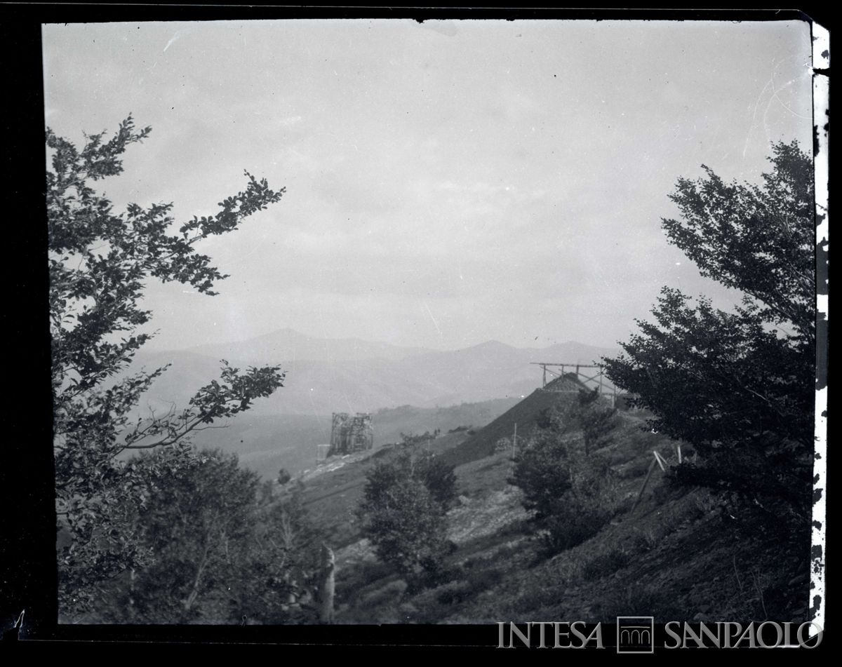 Impianto con funicolare, in costruzione, in Bulgaria, 1903-1907 (Bernardino Nogara)