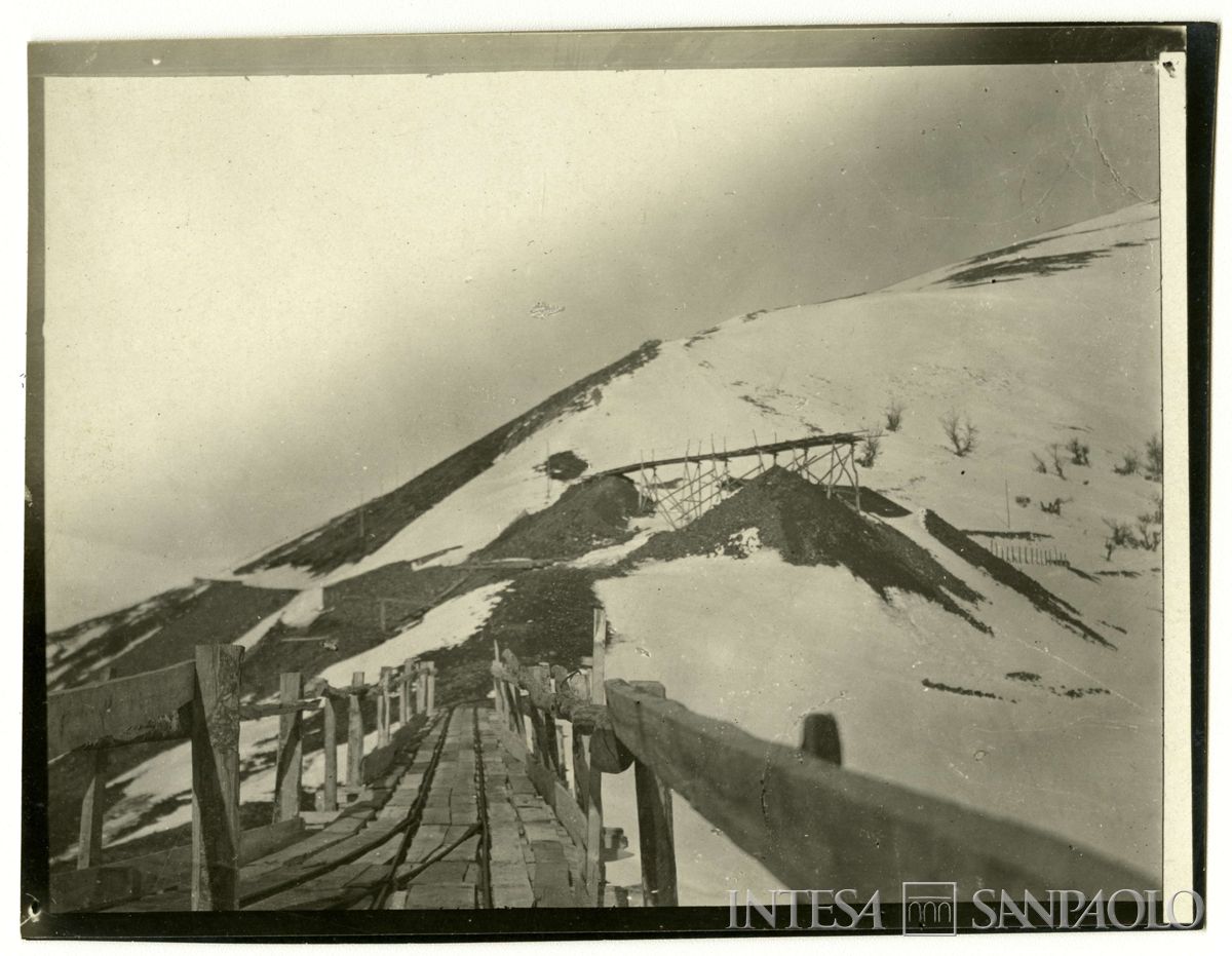 Impianto innevato, con funicolare, in Bulgaria, 1903-1907 (Bernardino Nogara)