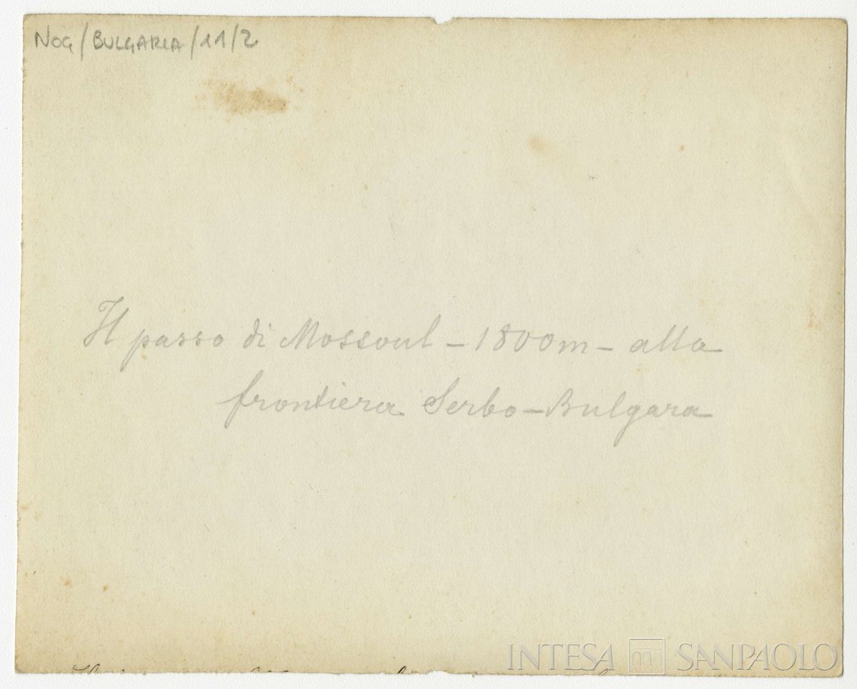 Strutture in legno e paglia al passo di Mossoul, 1903-1907 (Bernardino Nogara), verso