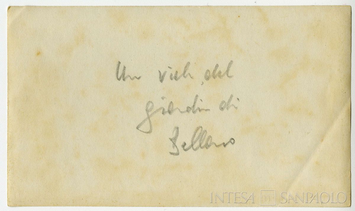 La casa di Bellano, 1910 - 1940 (fotografo sconosciuto), verso