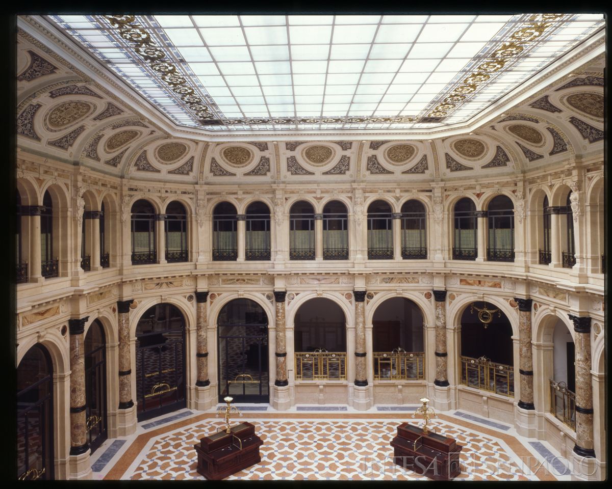 Palazzo di piazza della Scala 6, salone A, marzo 1990 (Gabriele Basilico)