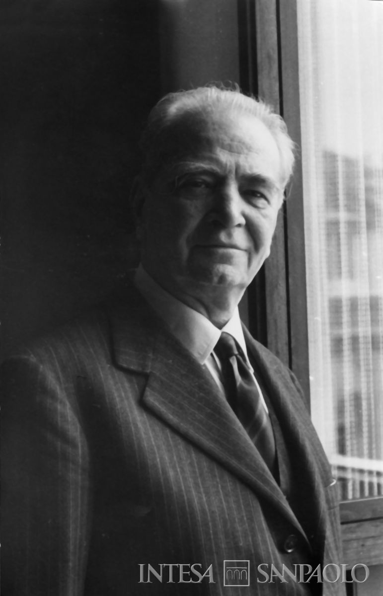 Ritratto di Raffaele Mattioli, ante 1961 (fotografo Gianni Antonini)