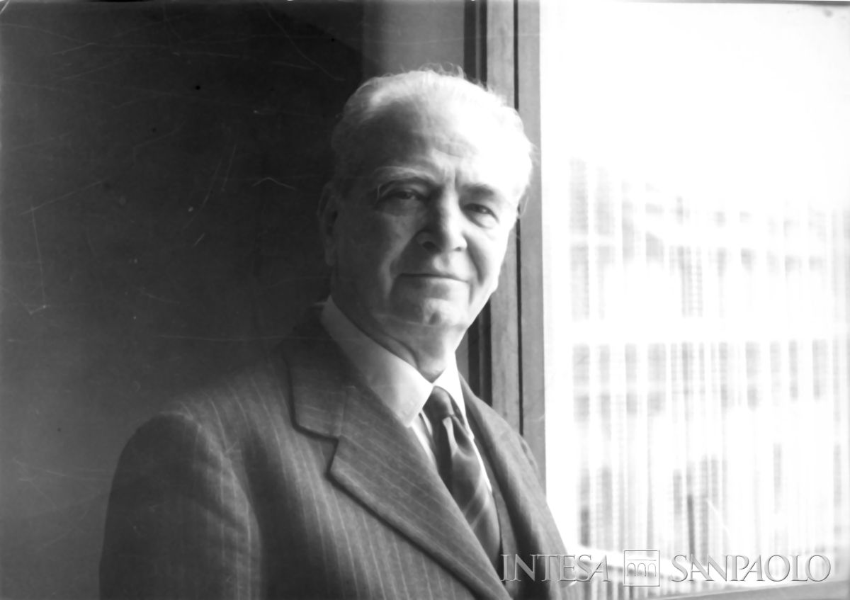 Ritratto di Raffaele Mattioli, ante 1961 (fotografo Gianni Antonini)