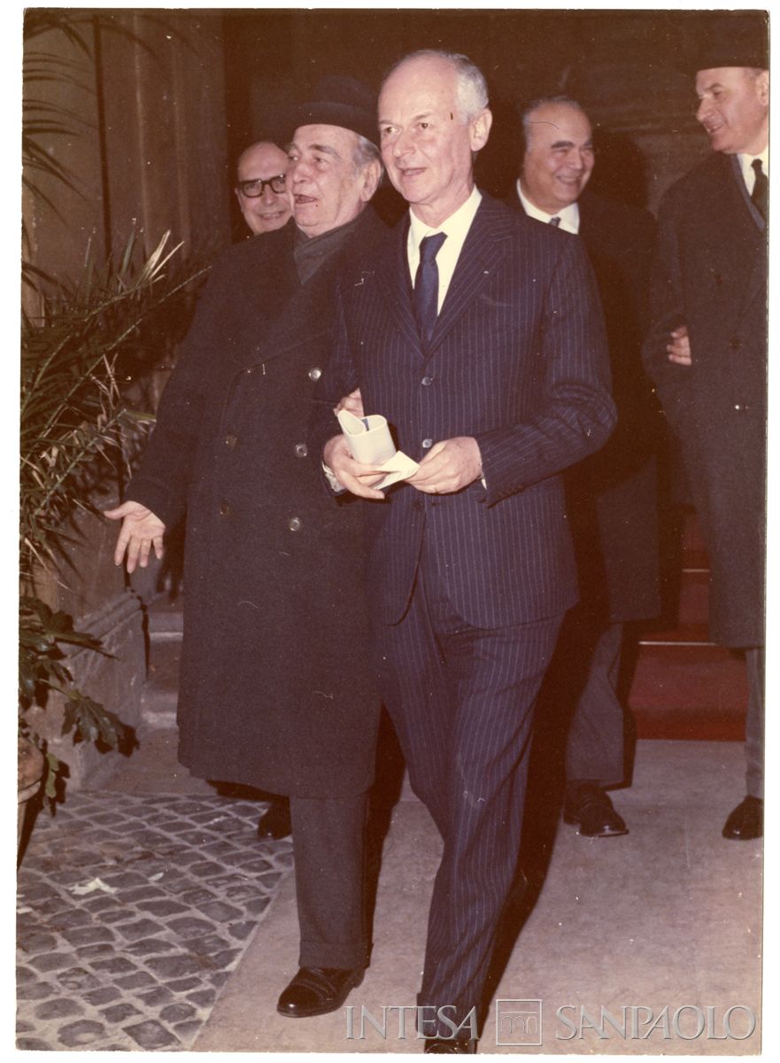Raffaele Mattioli, con Carlo Bombieri e Francesco Cingano, [1968] - 1973 (fotografo sconosciuto)
