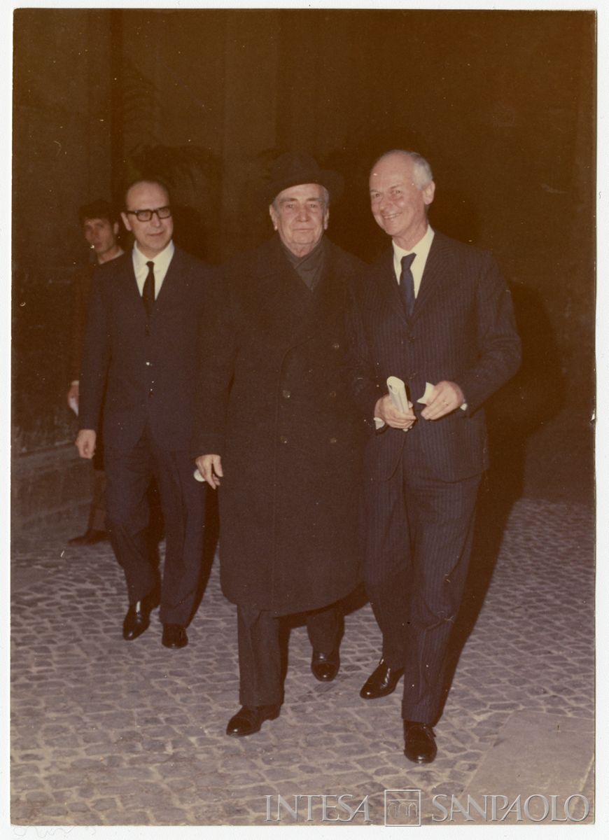 Raffaele Mattioli, con Carlo Bombieri e Francesco Cingano, [1968] - 1973 (fotografo sconosciuto)