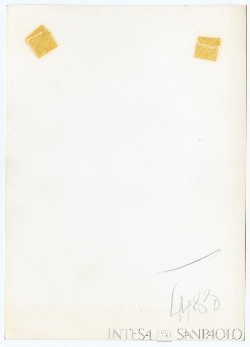 Raffaele Mattioli, con Carlo Bombieri e Francesco Cingano, [1968] - 1973 (fotografo sconosciuto) (verso)