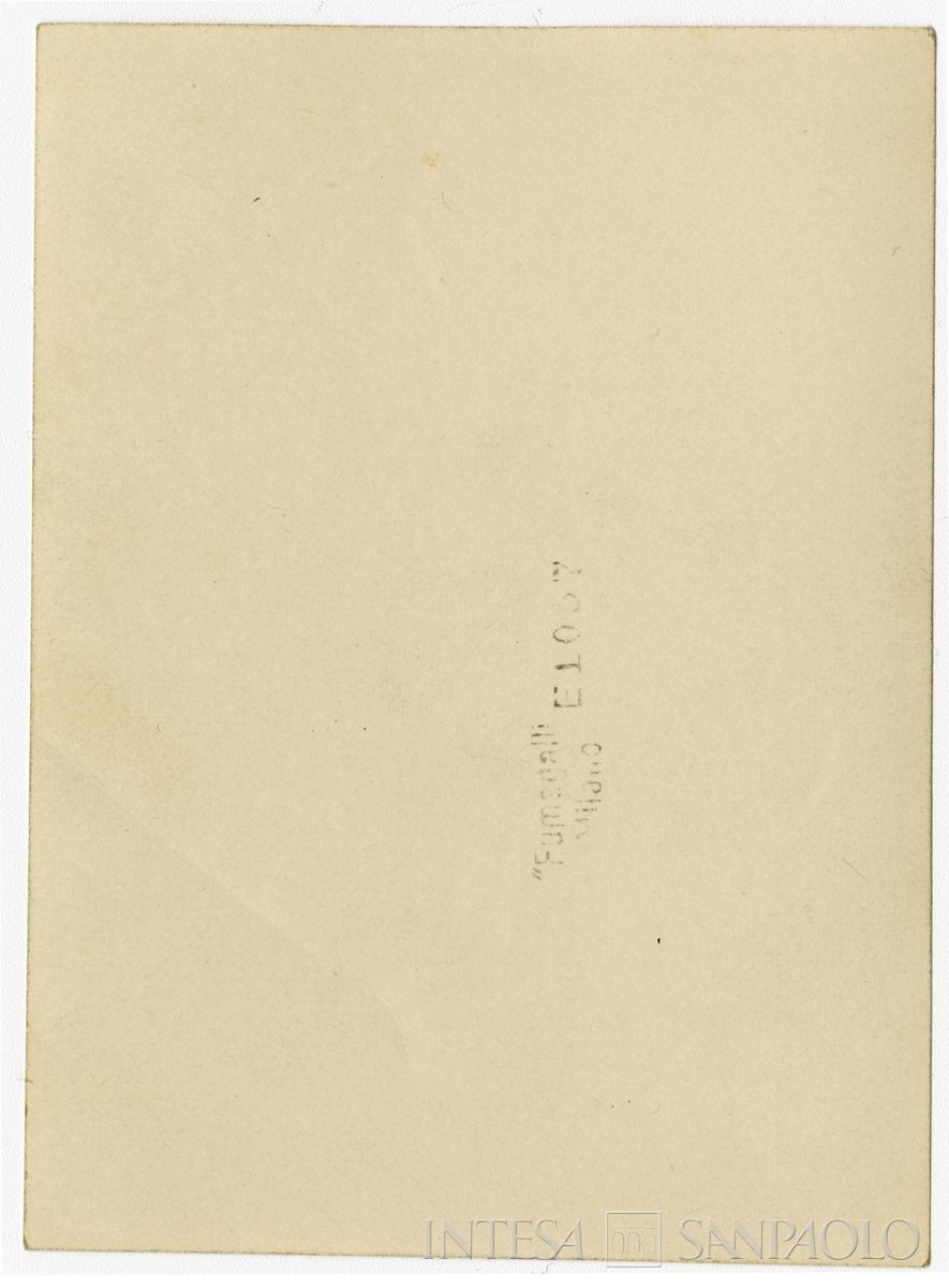 Ritratto di Raffaele Mattioli, 16 febbraio 1934 (fotografo Antonello Gerbi) (verso)