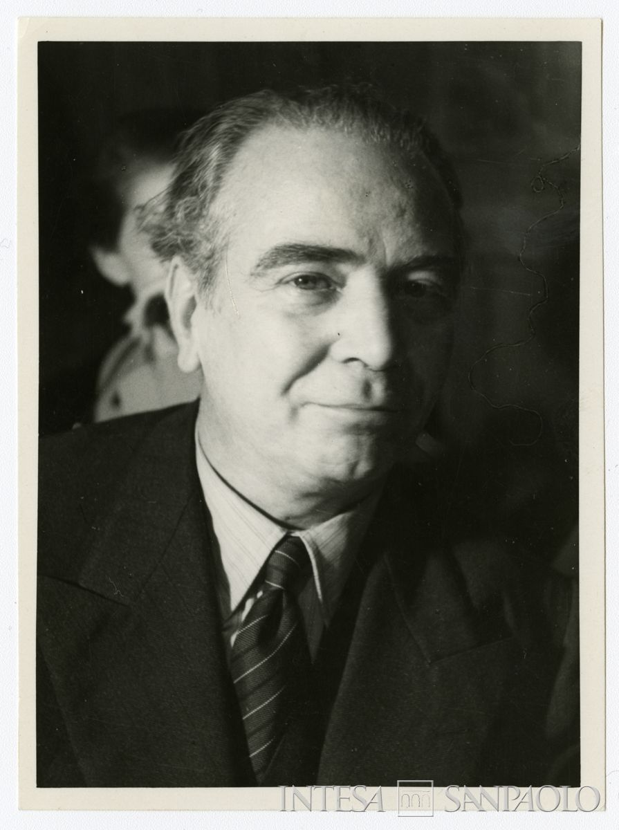 Raffaele Mattioli a tavola, anni Cinquanta (fotografo Antonello Gerbi)