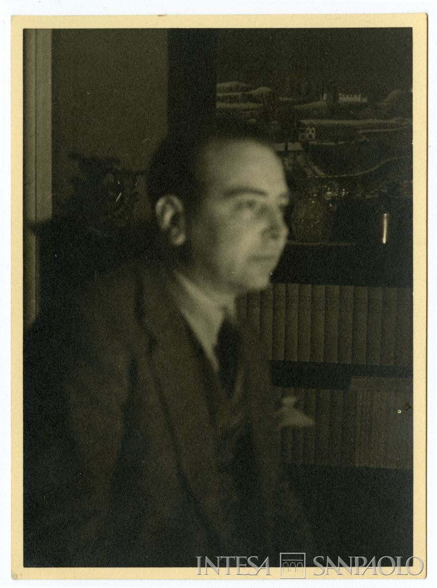 Raffaele Mattioli ritratto di profilo, 1934 (fotografo Antonello Gerbi)