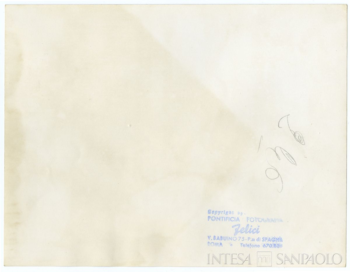 Inaugurazione della Porta della Morte nella Basilica di San Pietro, Roma, 28 giugno 1964 (fotografo Bruno Del Priore) (verso)