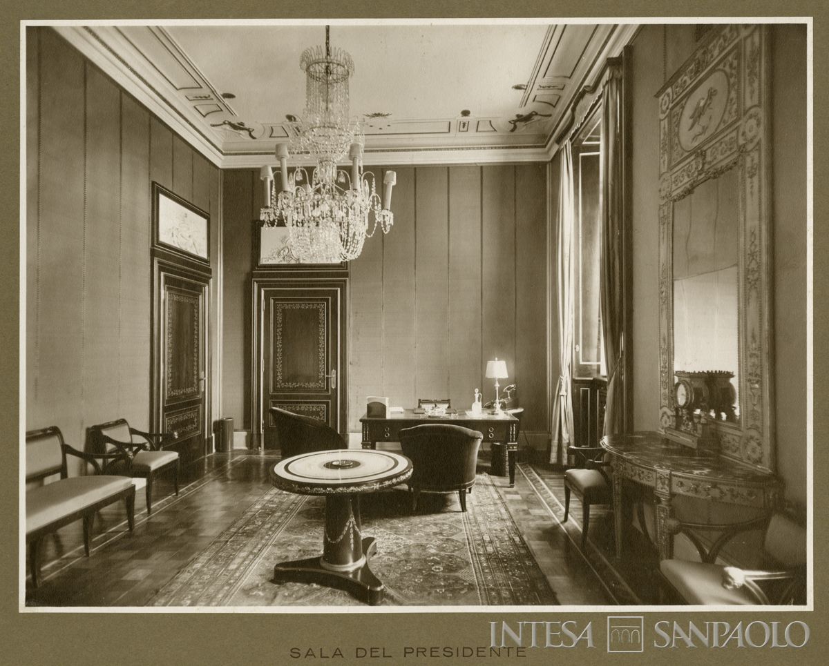 Sala del Presidente della Direzione Centrale Comit, Milano - piazza della Scala 3 (foto Vittorio Cicala)