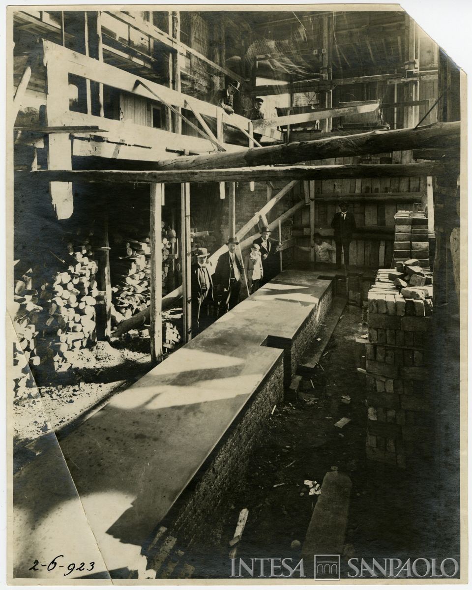 Lavori di costruzione, 2 giugno 1923 (foto Achille Flecchia)