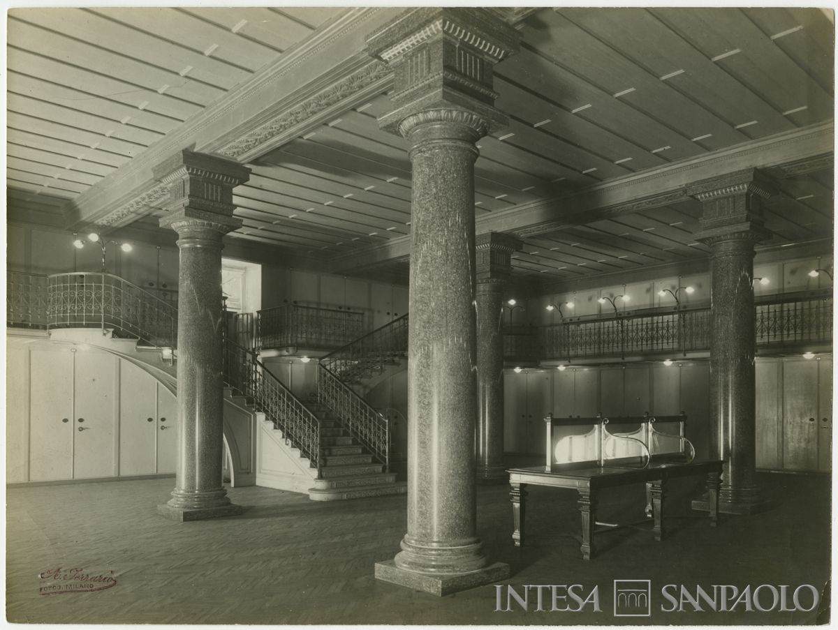 Palazzo di piazza della Scala 6, caveau, 1911 (Achille Ferrario)