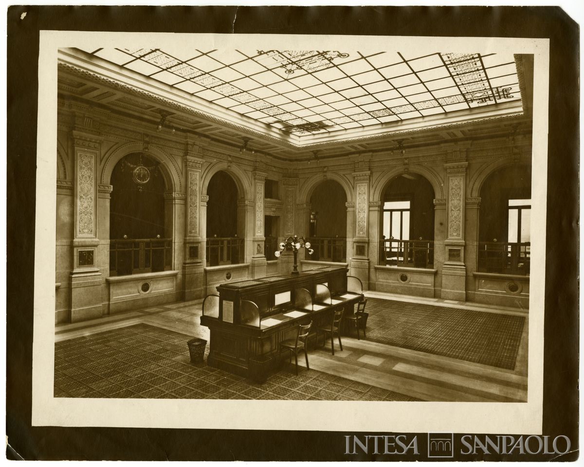 Palazzo di piazza della Scala 6, vista d'insieme del salone B, 1911-1912 (Gigi Bassani)