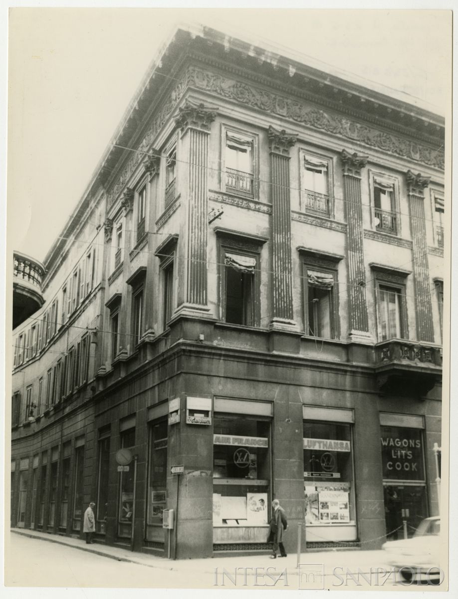 Palazzo Anguissola, esterno, anni 1960 (fotografo sconosciuto)