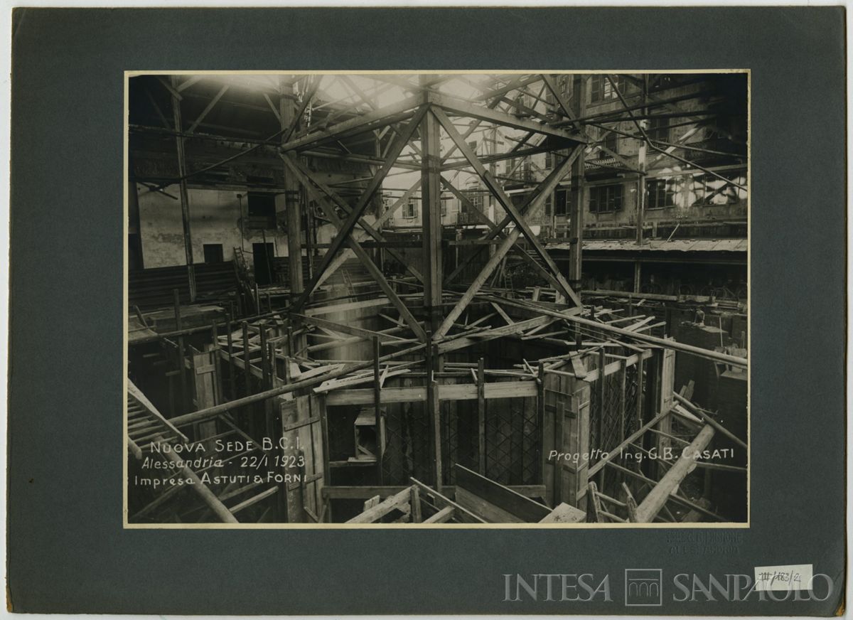 BCI, Alessandria: sede di Corso Roma 1, 1923 (fotografia di G.B. Mignone)