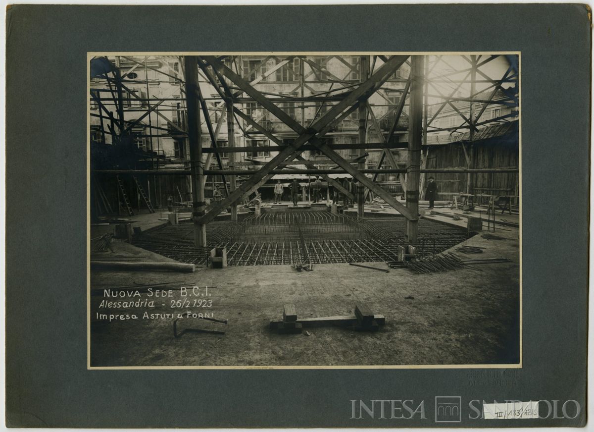 BCI, Alessandria: sede di Corso Roma 1, 1923 (fotografia di G.B. Mignone)