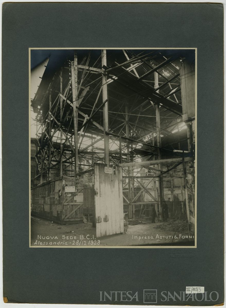 BCI, Alessandria: sede di Corso Roma 1, 1923 (fotografia di G.B. Mignone)