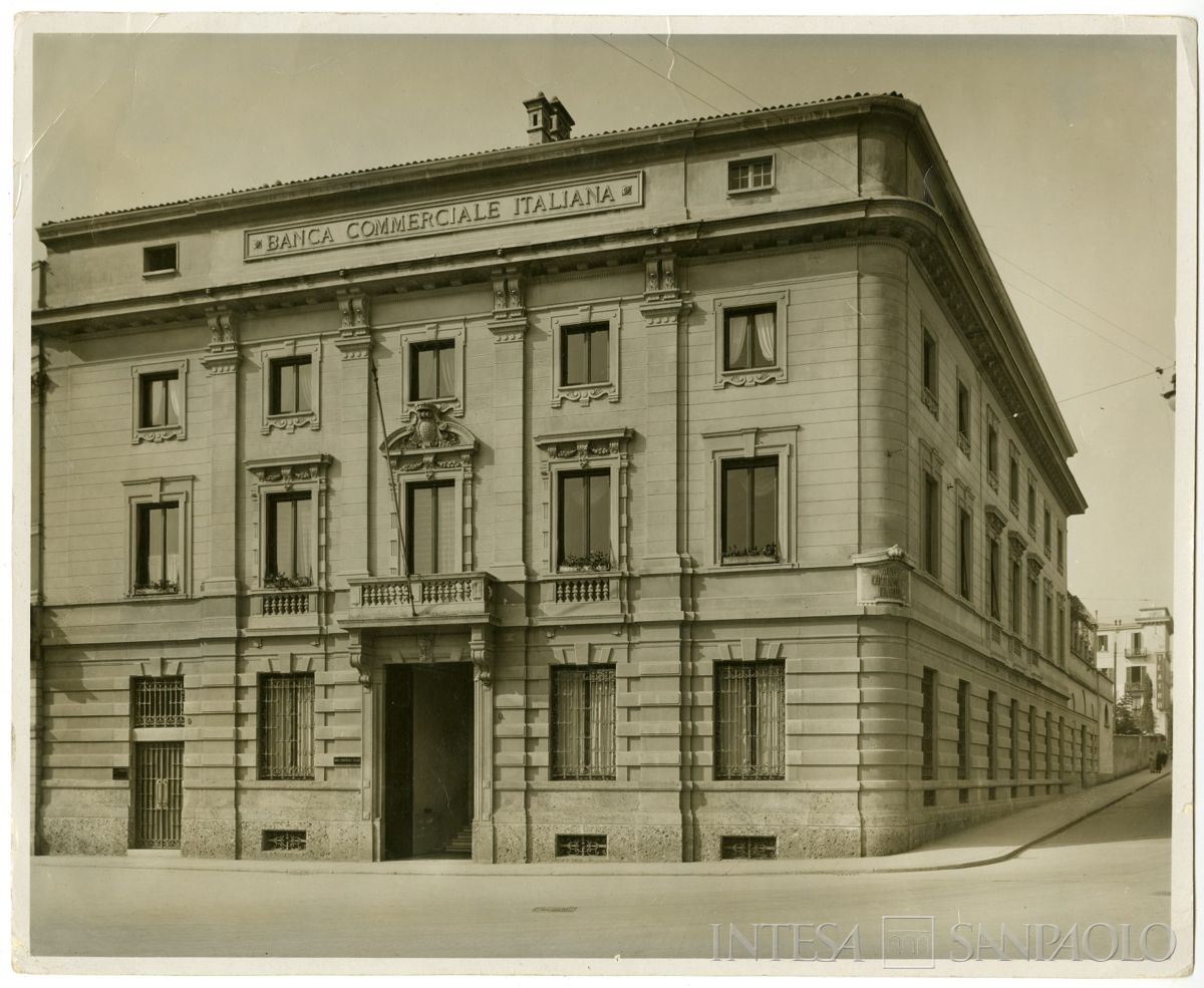 BCI, Bergamo: sede di Piazza Cavour 9, anni 1920-1930 (foto di A. Betton)