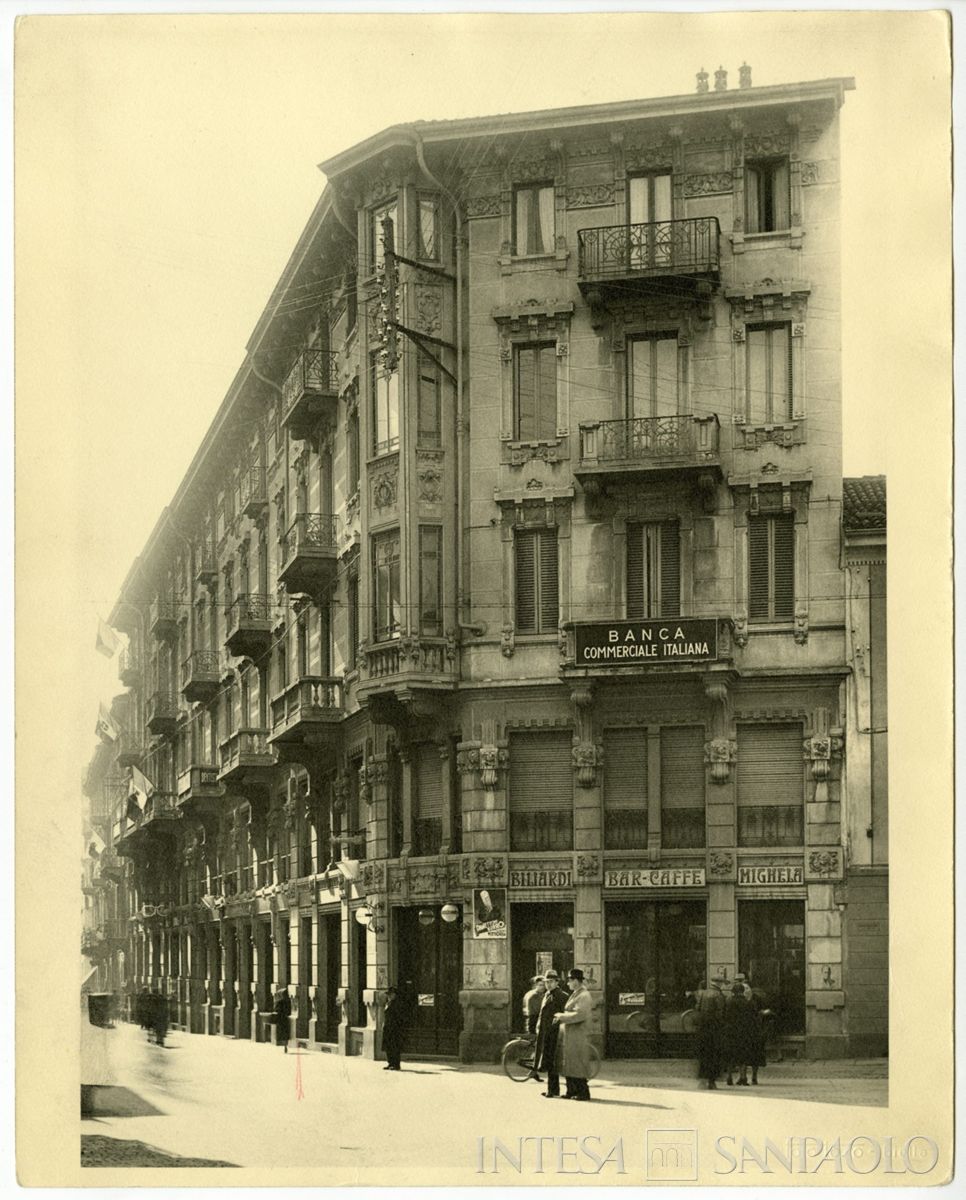 BCI, Biella: succursale di Via Umberto 27/29, post 1911 (foto Toso)