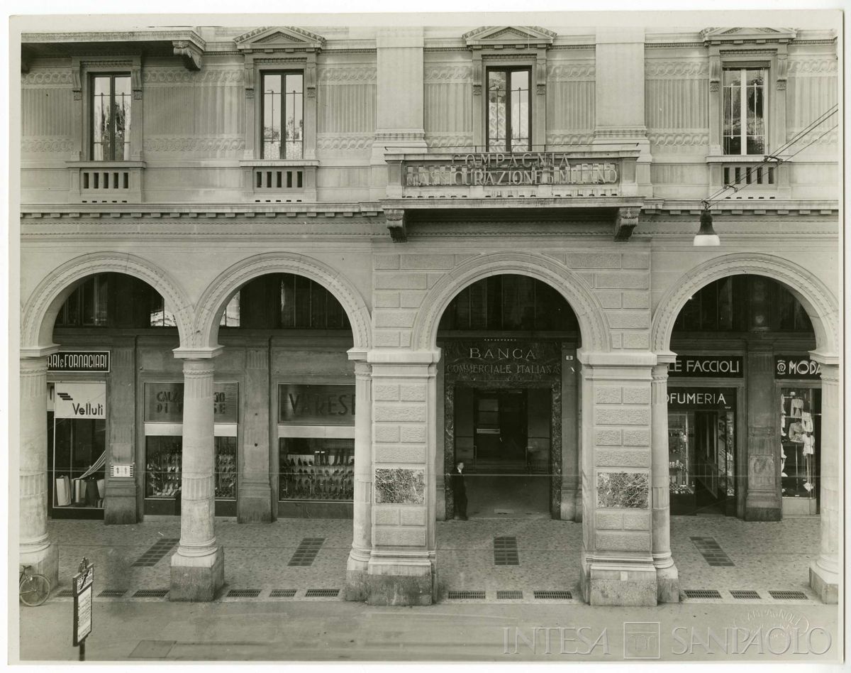 BCI, Bologna: sede di Via Rizzoli 5, anni 1930 (foto Campagnoli)
