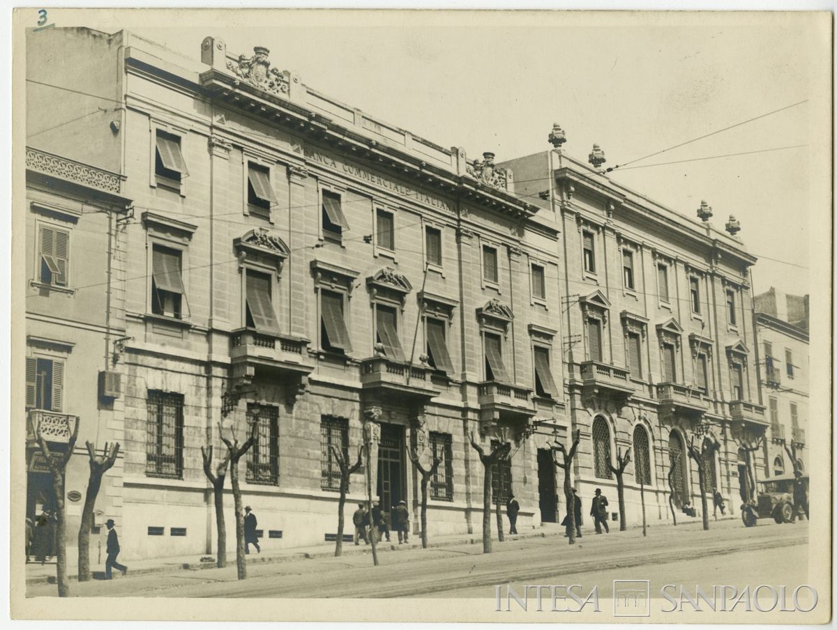 BCI, Cagliari: sede di Largo Carlo Felice 7, post 1915 (fotografo sconosciuto)
