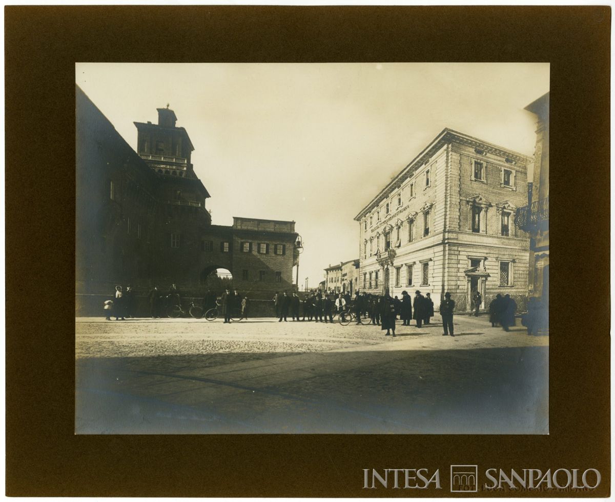 BCI, Ferrara: progetto di filiale non realizzata di Largo Castello (già Salita al Castello), 1913-1914 (foto Luca Comerio)