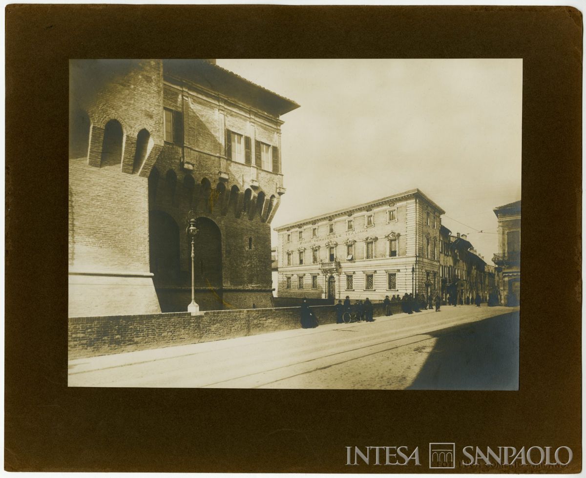 BCI, Ferrara: progetto di filiale non realizzata di Largo Castello (già Salita al Castello), 1913-1914 (foto Luca Comerio)