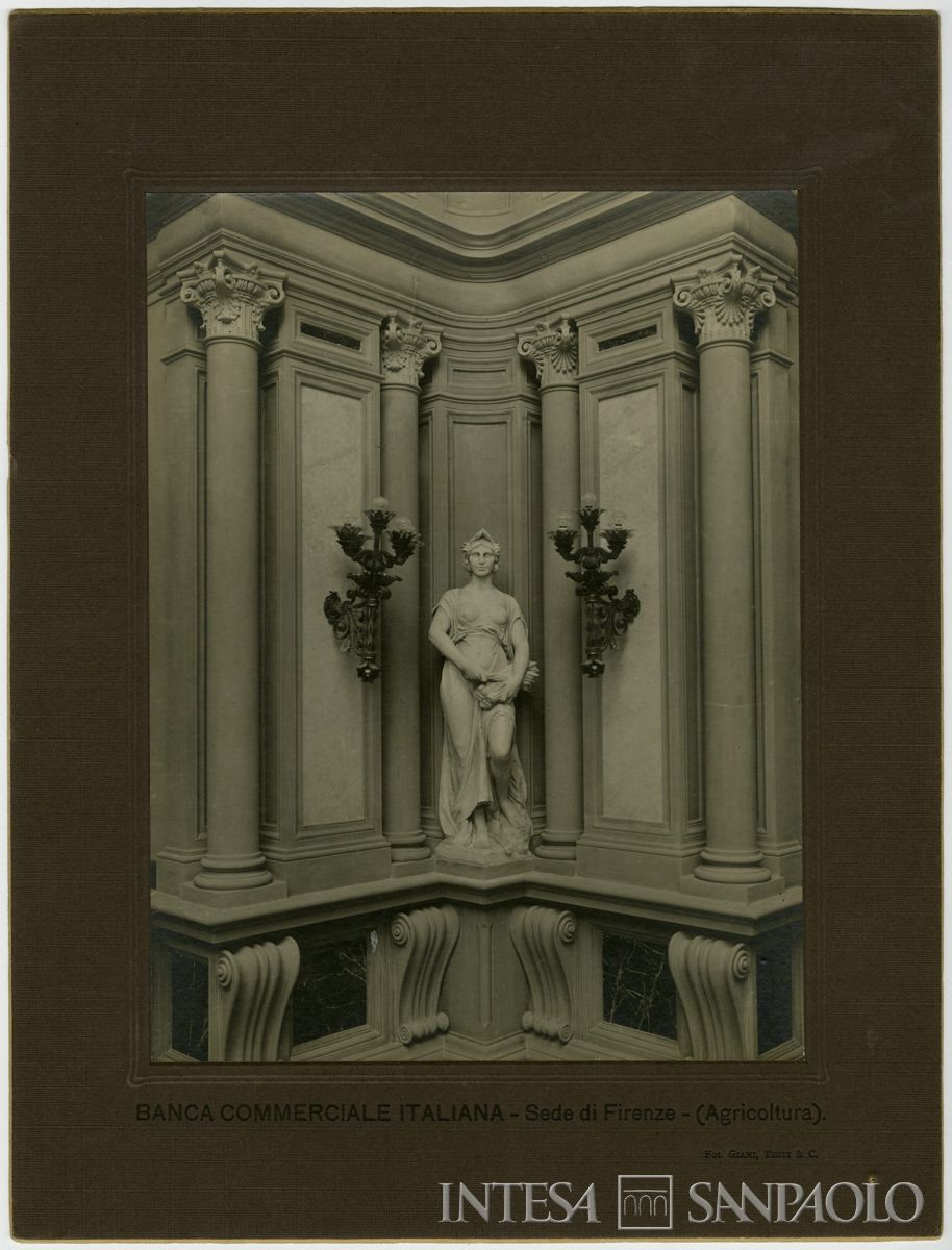 BCI, Firenze: sede di Palazzo Tornabuoni Corsi, Via Strozzi 4, 1924 circa (foto Gianni Testi & Co.)