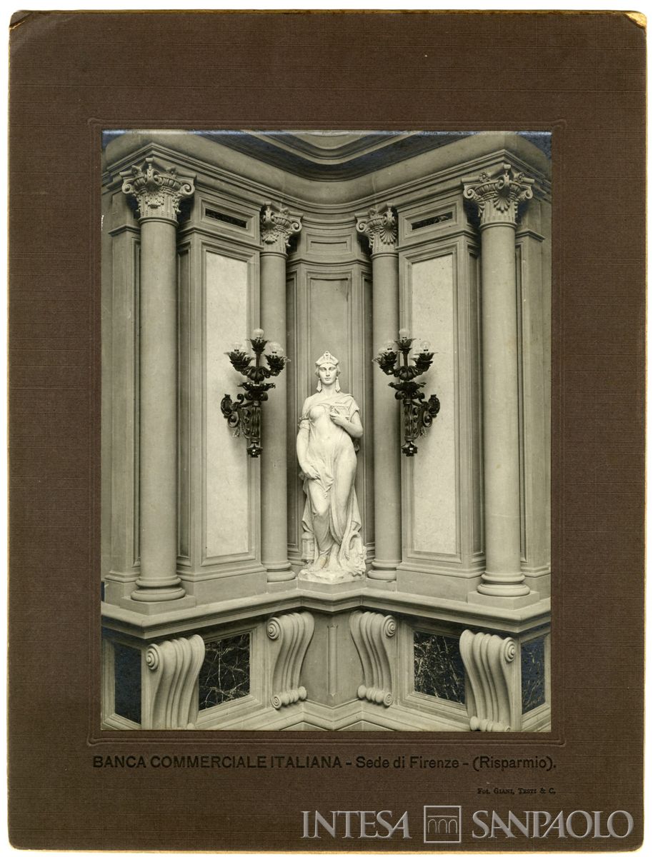 BCI, Firenze: sede di Palazzo Tornabuoni Corsi, Via Strozzi 4, 1924 circa (foto Gianni Testi & Co.)