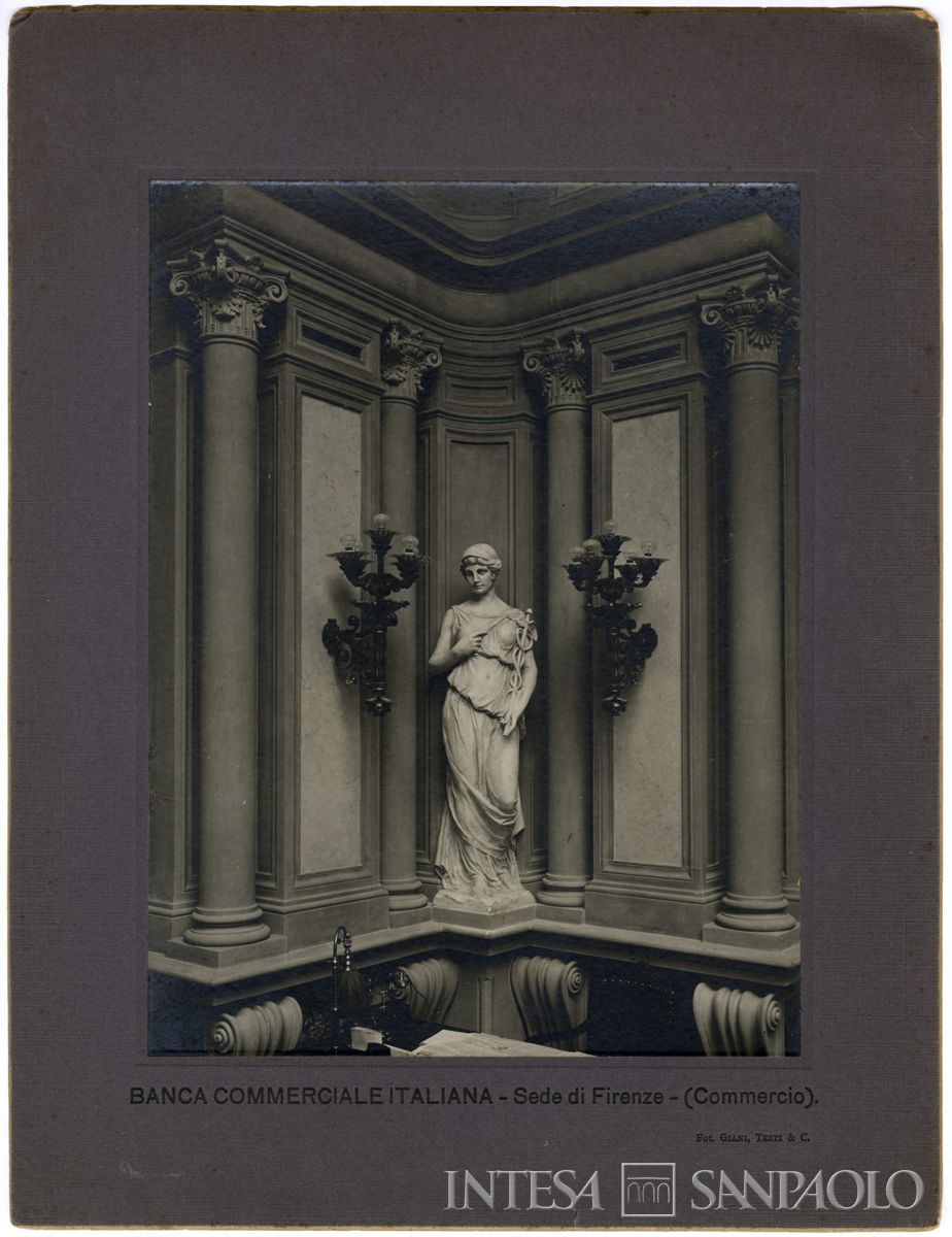 BCI, Firenze: sede di Palazzo Tornabuoni Corsi, Via Strozzi 4, 1924 circa (foto Gianni Testi & Co.)