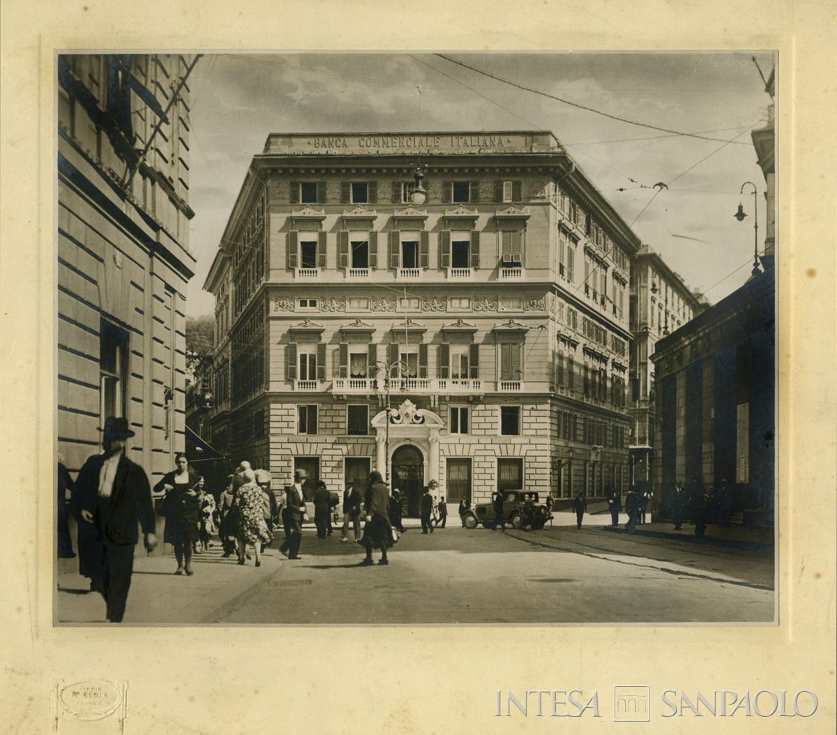 BCI, Genova: sede di Via Carlo Felice 5, anni Trenta (foto Achille Testa)