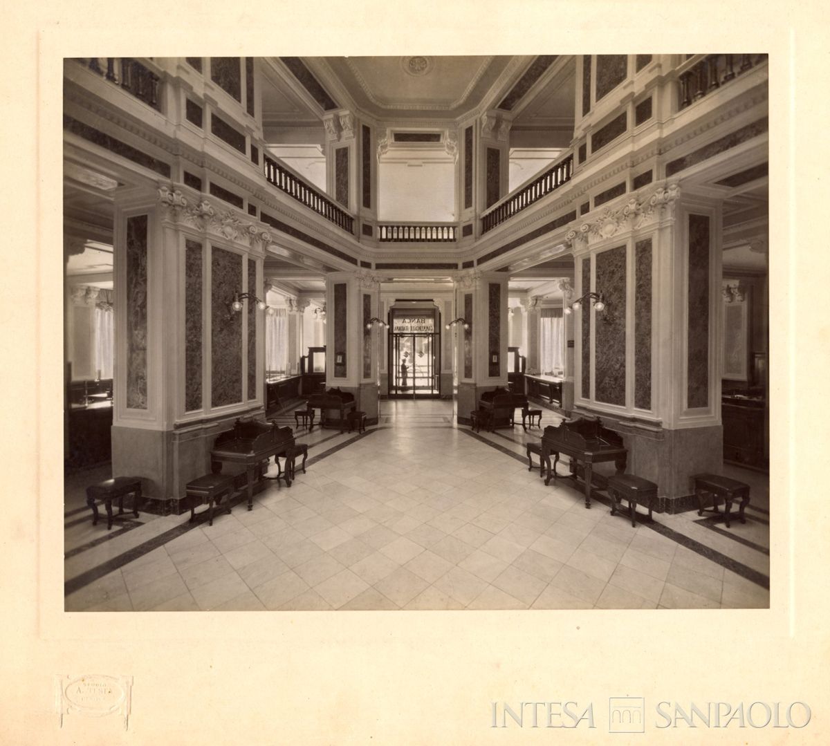 BCI, Genova: sede di Via Carlo Felice 5, anni Trenta (foto Achille Testa)