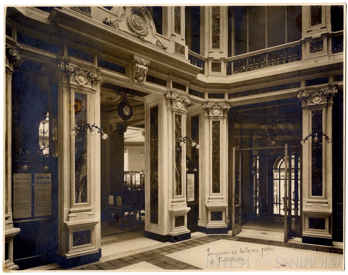 BCI, Genova: sede di Via Carlo Felice 5, 1913-1925 (foto Gigi Bassani)