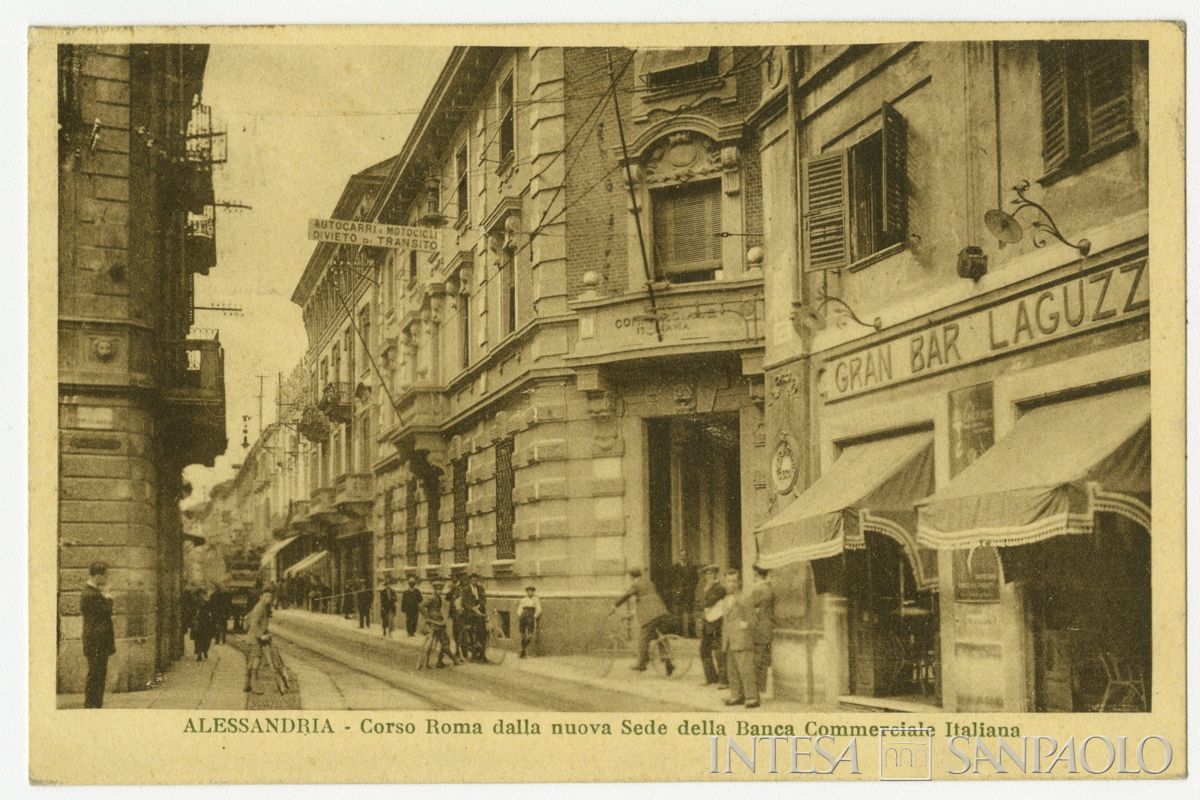 BCI, Alessandria: sede di Corso Roma 1, 1927 (fotografo sconosciuto)