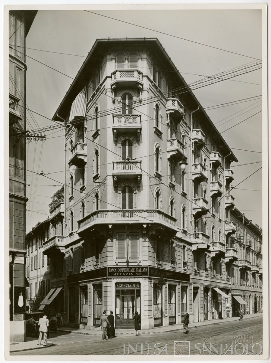 BCI, Milano: agenzia di città n. 6, Via De Amicis 29, anni 1930-1940 (foto Paoletti)