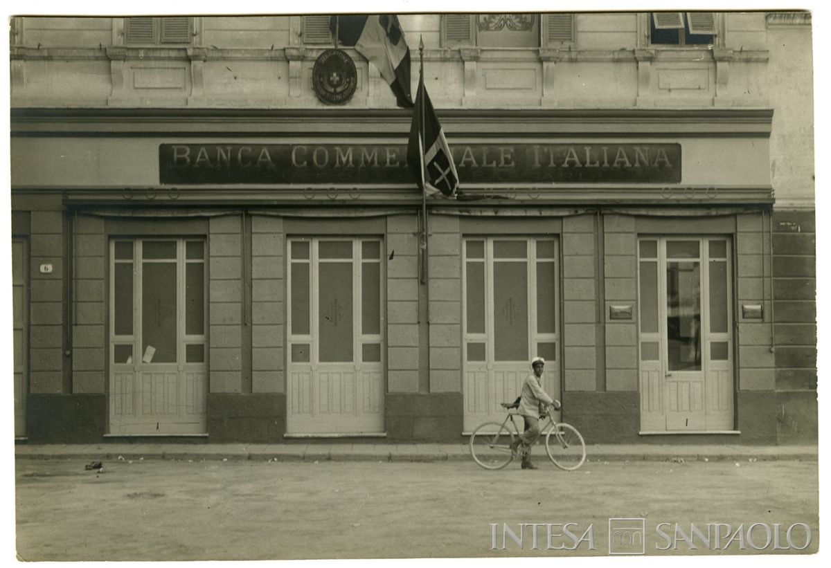 BCI, Sassari: succursale di Piazza d'Italia 6, 8 settembre 1914 (fotografo sconosciuto)
