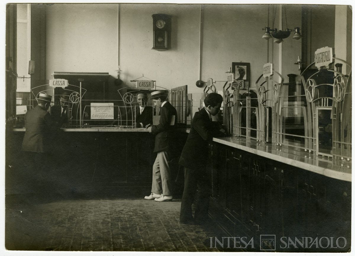 BCI, Sassari: succursale di Piazza d'Italia 6, 8 settembre 1914 (fotografo sconosciuto)