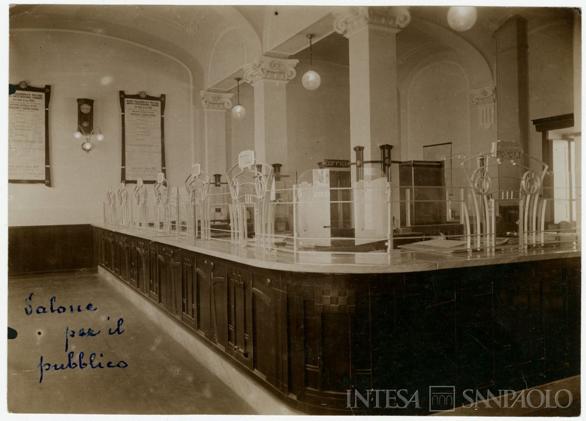 BCI, Sassari: succursale di Piazza d'Italia 6, 1919-1922 (fotografo sconosciuto)