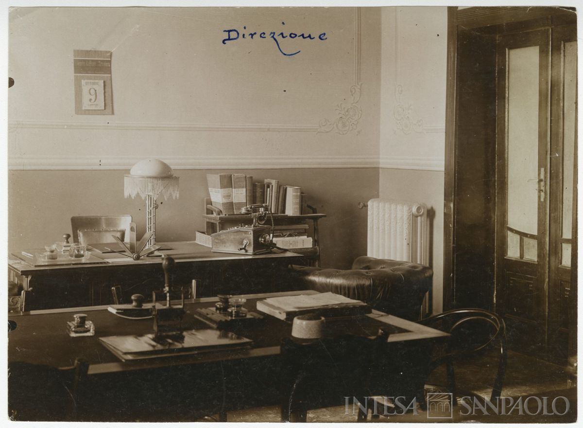 BCI, Sassari: succursale di Piazza d'Italia 6, 1919-1922 (fotografo sconosciuto)