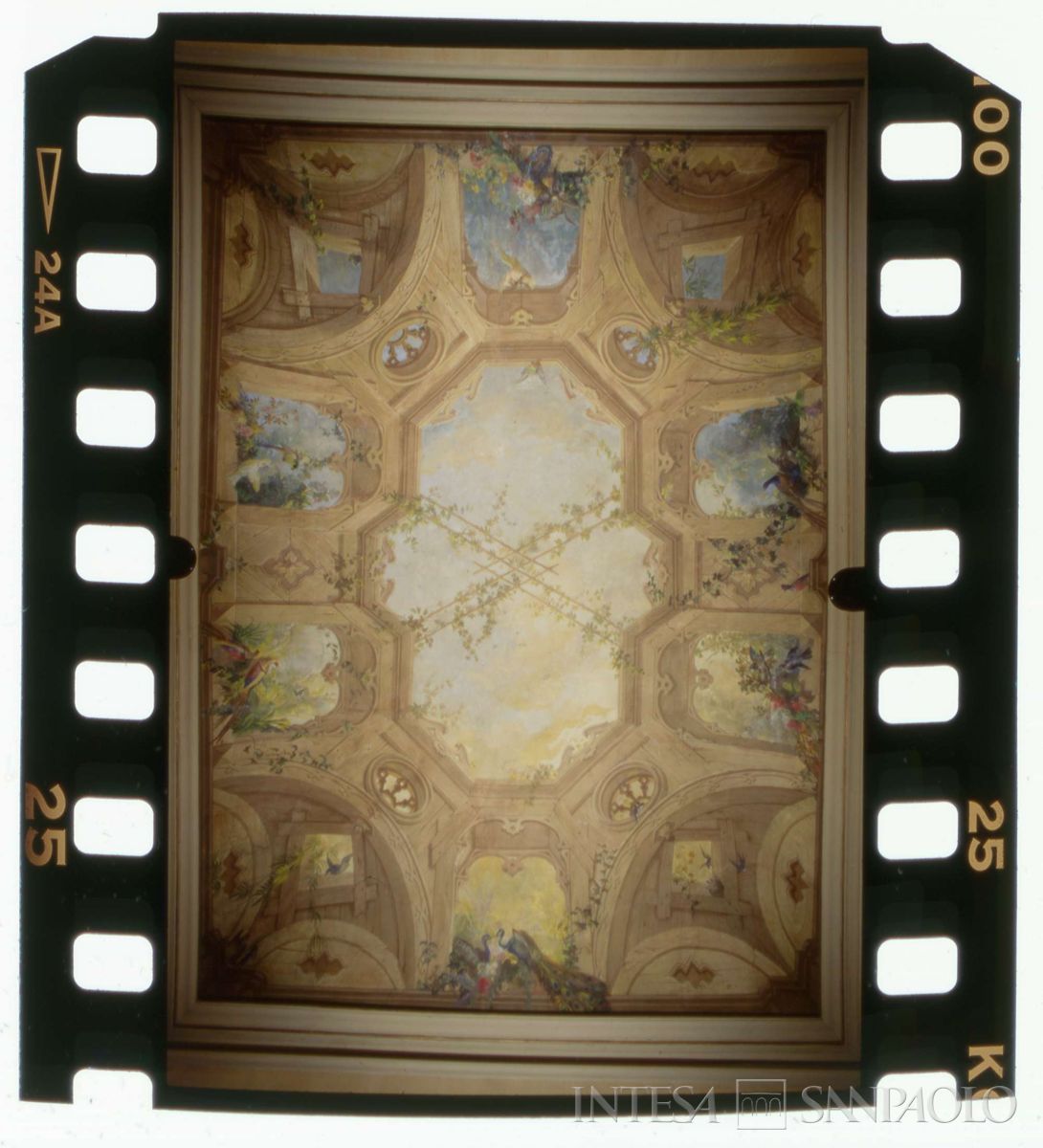 BCI, Torino, Palazzo Pallavicini Mossi, via Santa Teresa 9-11: soffitto, anni 1990 (foto di Roberto Grosso)